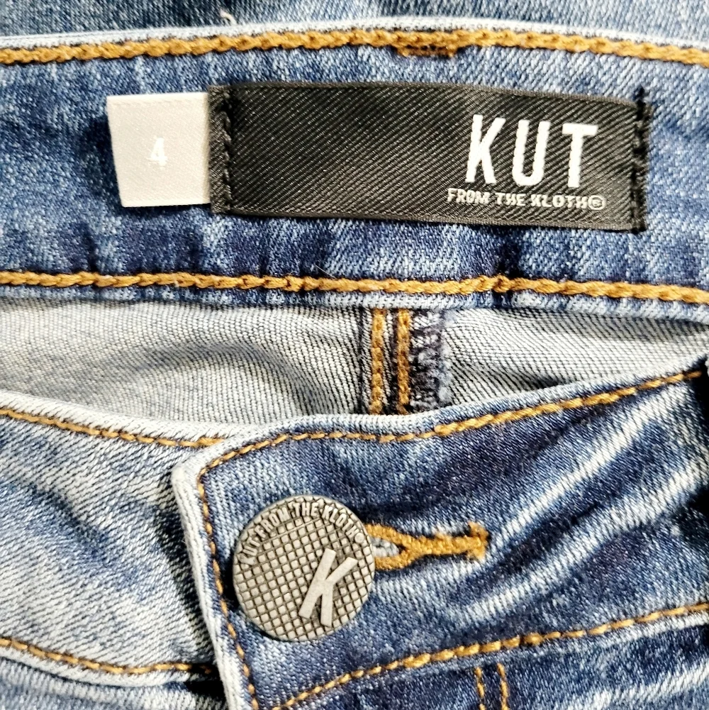 KUT From the Kloth Kurvy Diana Crop Skinny Jeans Women’s Size 4 Stretch Denim - Picture 11 of 14